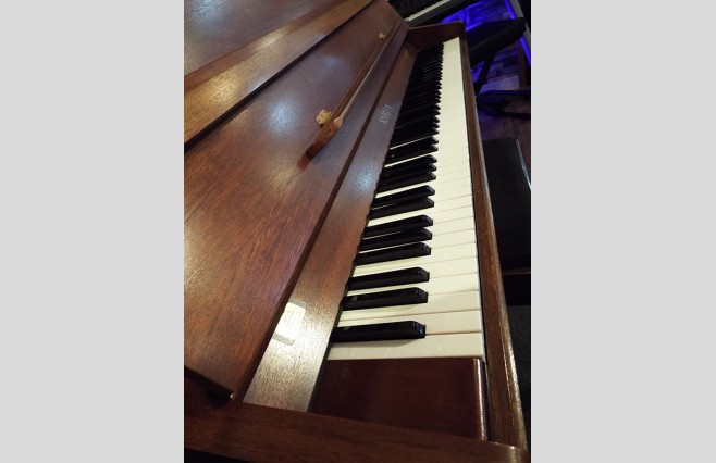 Used Knight K10 Satin Teak Upright Piano All Inclusive Package - Image 3